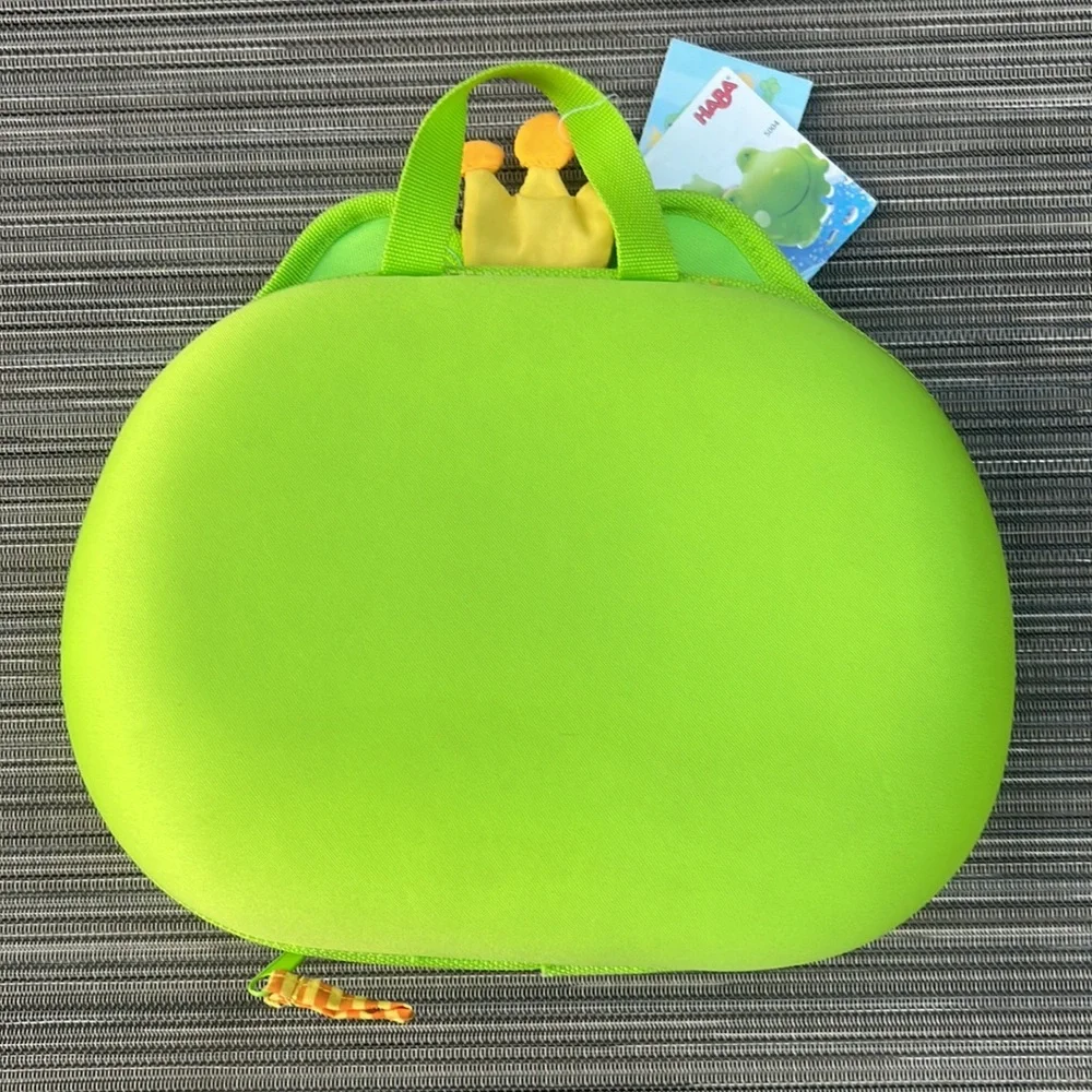 Vintage Haba Girls Toiletries Bag Green Frog